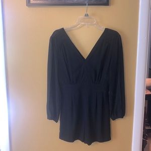 BLACK ROMPER with SHEER sleeves 📸